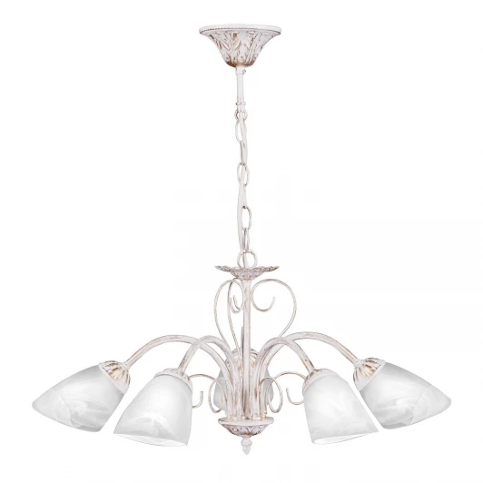 S9161-5 Люстра подвесная Day&Night, 5 плафонов, белый с золотом