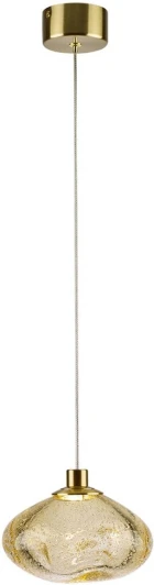 7042/4L Подвесной светильник Odeon Light Mela 7042/4L янтарный/бронзов/металл/стекло LED 4W 3000K 220V (на проводе, круглые)