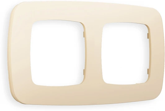 OF140332 Рамка Ambrella Volt OMEGA Ecta (Бежевый матовый) 2-ая OF140332