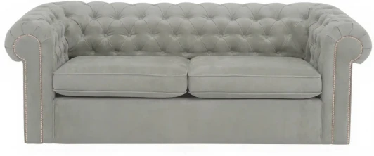 329717 Диван Chesterfield ОГОГО (арт.329717), (Ткань/Серый)