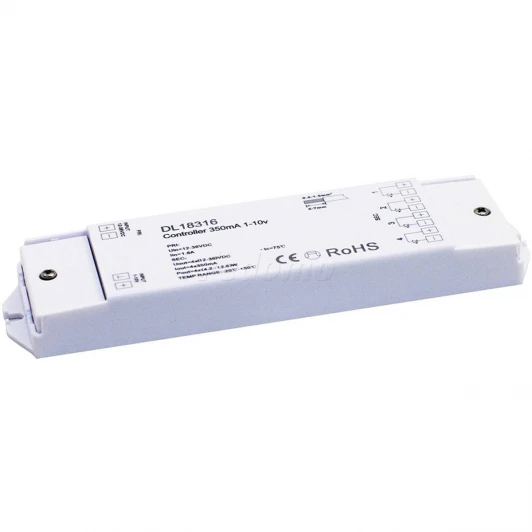 DL18316/controller 350mA 1-10V Donolux контроллеры для светодиодной ленты DL18316/controller 350mA 1-10V