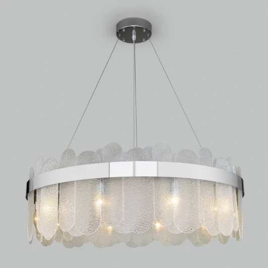 333/10 хром Подвесная люстра Bogate's Conte 333/10 (220V, на тросе, круглые)