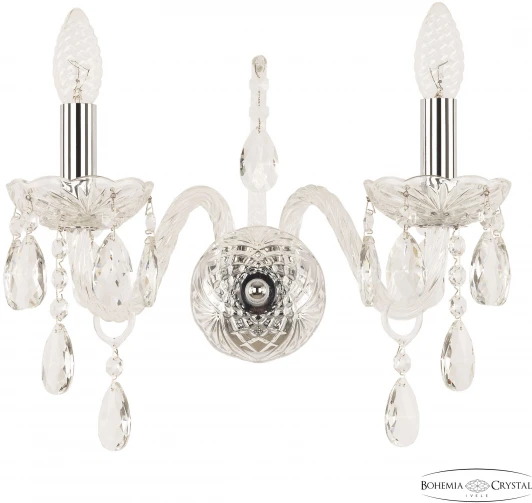 105B/2/165 Ni Бра Bohemia 105 105B/2/165 Ni (220V, подвески, подсвечник, свеча)