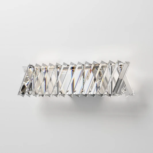 101005 LED никель хрусталь Strotskis Настенный светильник светодиодный хрустальный Eurosvet Solis 101005 LED