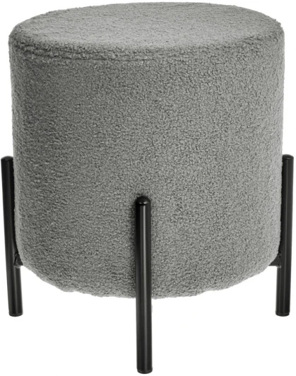 RF 0661 Стул-пуф Bradex Home Otis светло-серый, искусственный мех (RF 0661)