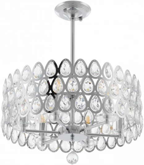 371019/6/300/490 CR Потолочная люстра хрустальная на штанге Arte Milano Sorrento-1019 371019/6/300/490 CR (220V)