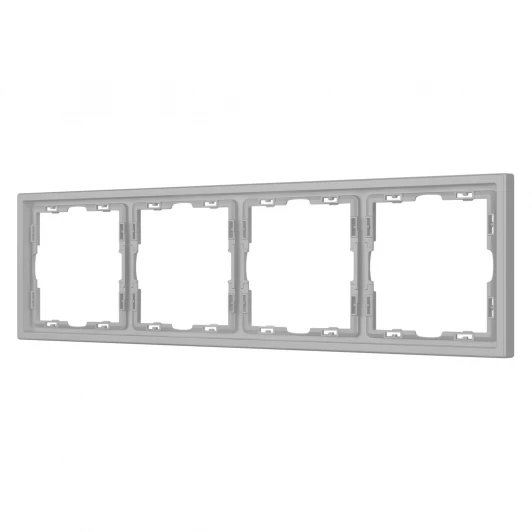 059461 Рамка пластиковая FRM-NOBE-SFPL-4-IS (Arlight, Никель) 059461