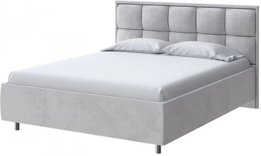 2022264 PROxSON Кровать Chessy без основания (Ткань: Велюр Teddy Стальной) 120x190