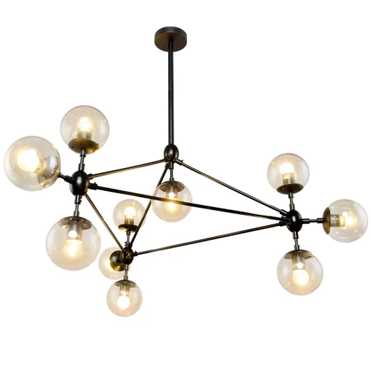 2-4856-10-BK E27 Потолочная люстра RiForma Atom 2-4856-10-BK E27