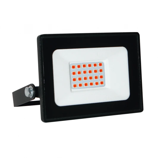 ULF-Q517 20W/RED IP65 220-240V BLACK Прожектор уличный светодиодный красный свет, черный Volpe ULF-Q517 20W/RED IP65 220-240V BLACK
