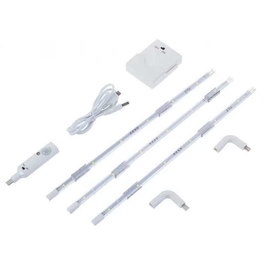 ULM-F42-3W/4200K SENSOR IP20 WHITE Мебельный светильник Uniel ULM-F42-3W/4200K SENSOR IP20 WHITE (LED, 220V, датчик движения, выключатель)