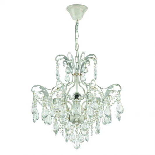 298/4-Whitepatina Подвесная люстра IDLamp Сristallo 298/4-Whitepatina
