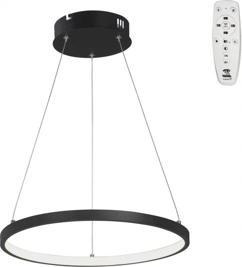 V2515DT-1/1S Подвесной светильник с ПДУ светодиодный LED 31Вт, 2700-6500К Vitaluce V2515DT-1/1S кольцо (220V, на тросе, кольцо)