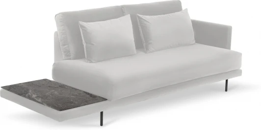 809975 Кушетка Ricadi ОГОГО (арт.809975), (Ткань/Серый)