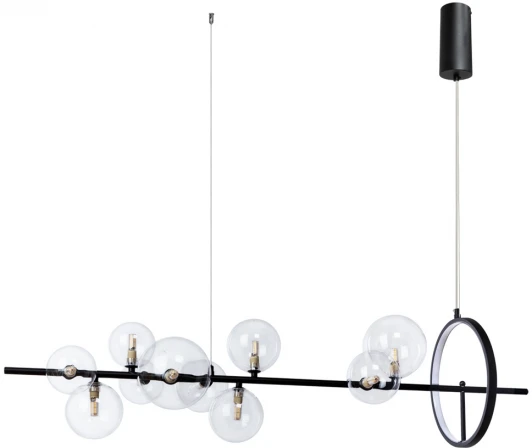 A7790SP-50BK Подвесная люстра Arte Lamp Saturn A7790SP-50BK (LED, 220V, на тросе, шарики, кольцо)