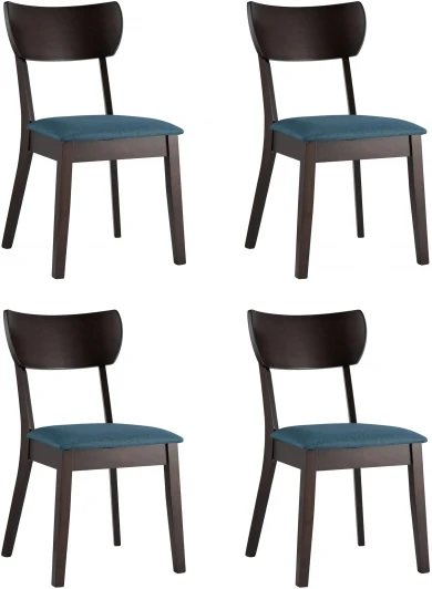 УТ000002045 Стул обеденный Stool Group TOMAS синий (комплект 4 шт.)