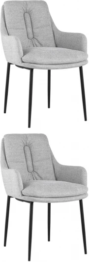 УТ000037197 Кресло Саманта рогожка светло-серый 2 шт. Stool Group арт.УТ000037197