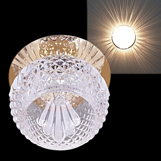 08147-9.0-001H G9 GD+WT Встраиваемый точечный светильник Reluce 08147-9.0-001H G9 GD+WT (220V, круглые)