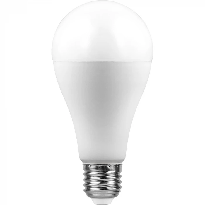 Лампочка светодиодная груша белая колба E27 25 Вт 2700K теплое белое свечение Feron 25790