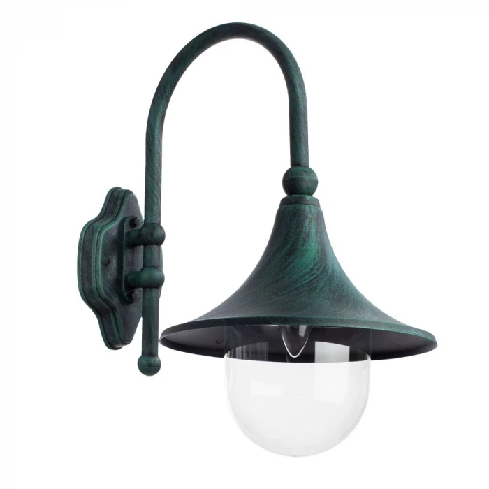 Настенный фонарь уличный Arte Lamp Malaga A1082AL-1BG