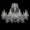1411/10/300 G Подвесная люстра Bohemia 1411 1411/10/300/G (220V, хрусталь, на цепи, подсвечник, свеча)
