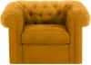 339872 Кресло Chesterfield ОГОГО (арт.339872), (Ткань/Желтый)