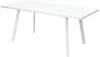 464M04115 Стол ФИН 140 Белый, стекло/ Белый каркас
