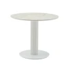 УТ000041595 Стол круглый Терралино D90 верх керамика белый матовый, основание металл белый Stool Group арт.УТ000041595