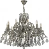 Alessandria E 1.1.10.601 N Подвесная люстра Dio D`arte Alessandria Nickel Alessandria E 1.1.10.601 N (220V, хрусталь, подвески, на цепи, подсвечник, свеча)