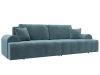 131115 Диван прямой Лига-080 (ДСП/Пластик/Велюр/Бирюзовый) Лига Диванов 131115