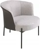 181707 Кресло 5109/A213 серое из ткани и экокожи Angel Cerda арт.181707