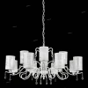 ELISA WHITE SP12 Люстра подвесная Crystal Lux Elisa, 12 плафонов, белый с прозрачным