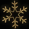 LC-13056 Светодиодная Снежинка "Путеводная Звезда" Ø0,8м Тепло-Белая, Дюралайт на Металлическом Каркасе, IP54 Laitcom LC-13056