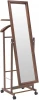 2000000092379 Вешалка с зеркалом Leset Сиэтл (Массив бука,Металл,Пластик/Орех) арт.2000000092379