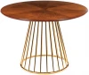 RF 0440 Стол Liverpool диам.110см, шпон орех "солнышко" с золотистыми ножками Bradex Home RF 0440