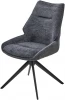 626M05493 Стул OLAF 360 град. поворот. RAVEN18 Серый, ткань / Черный, ®DISAUR