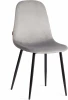 24480 Стул BREEZE (mod. JSC-58) / 2 шт. в упаковке Tetchair (Велюр,Металл /Серый) арт.24480