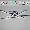 07138-0.3-06 Потолочная RGB люстра (+ночной режим) светодиодная на штанге с пультом Reluce 07138-0.3-06 (220V)