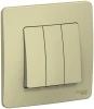 BLNVS100507 Выключатель встраиваемый трехклавишный (бежевый) Systeme Electric Blanca BLNVS100507