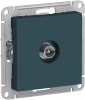 ATN000893 ТВ-розетка встраиваемая проходная (изумрудный) Systeme Electric AtlasDesign ATN000893