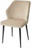 461MC03828 Стул SEATTLE-V БЕЖЕВЫЙ #5, велюр / черный каркас