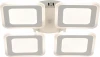 10288/4LED Потолочная люстра светодиодная Escada Erida 10288/4LED 75Вт, с ПДУ, металл/акрил, белый (регулировка яркости, 220V)