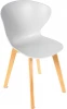 FR 0031 Стул Gracia белый с деревянными ножками Bradexhome арт.FR 0031