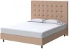 2033132 PROxSON Кровать Madrid Boxspring Standart (Ткань: Рогожка Savana Camel (бежевый)) 90x200