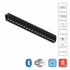 A2969PL-1BK Магнитный трековый светильник Downlight Arte Lamp Rapid A2969PL-1BK (LED, 48V, управление смартфоном, умный дом - Алиса, Tuya Smart)