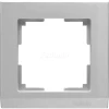 WL04-Frame-01 Рамка на 1 пост Werkel Stark, серебро