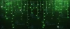 RL-i3*0.9F-T/G Гирлянда светодиодная Бахрома зеленая с мерцанием 220B, 144 LED, провод прозрачный, IP54 RL-i3*0.9F-T/G Rich LED