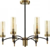 6538/6C Потолочная люстра на штанге Lumion Sharon 6538/6C черный, латунь E14 6*40W 220V