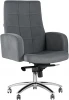 УТ000013293 Кресло руководителя Лансет микровелюр темно-серый Stool Group УТ000013293