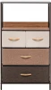 2500000183492 Комод Локи 4 ящ., Каркас Коричневый, Бежевый/Светло-коричневый/Темно-коричневый 2500000183492 Leset